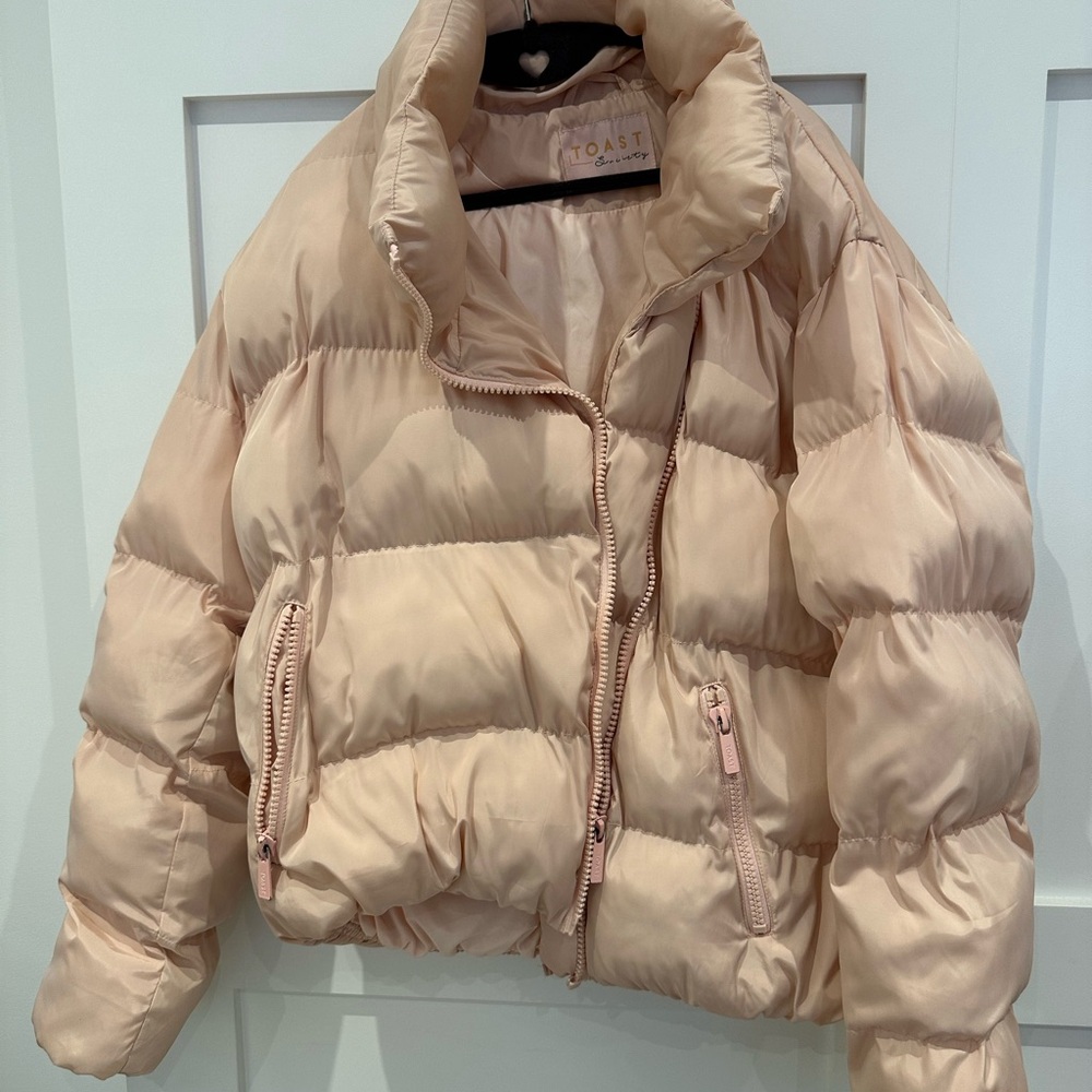 Toast Society Women's Blush Puffer Jacket Large